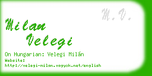 milan velegi business card
