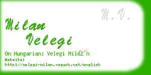 milan velegi business card